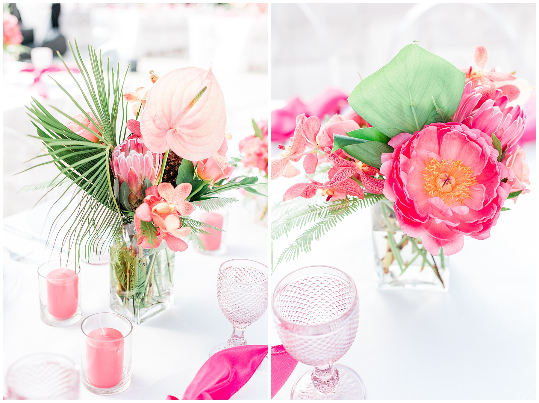 pink flowers as decoration on a table