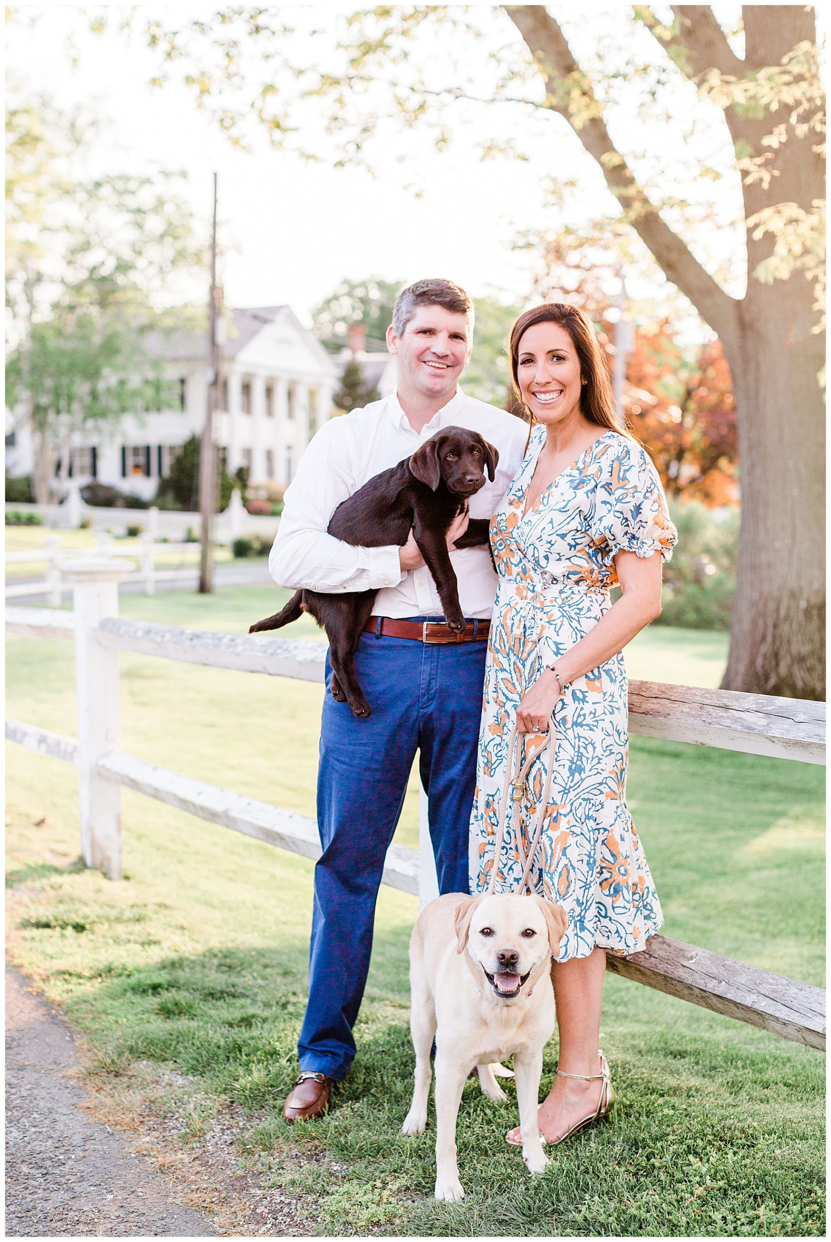 Southport-Connecticut-engagement-session-with-dogs